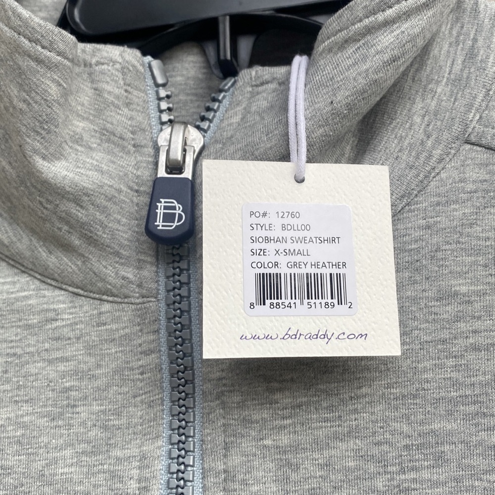 B. Draddy Siobhan Sweatshirt in Grey Heather size XS NWT - Picture 6 of 10